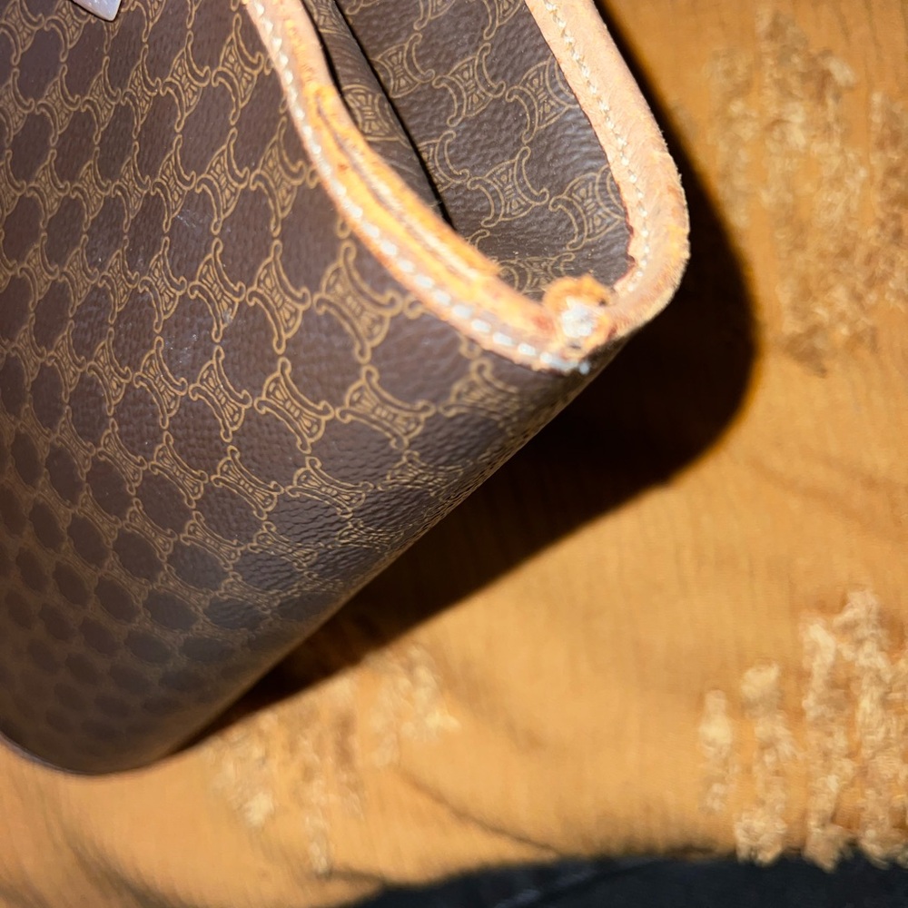Celine Brown and Tan Cosmetic Bag - Picture 7 of 12